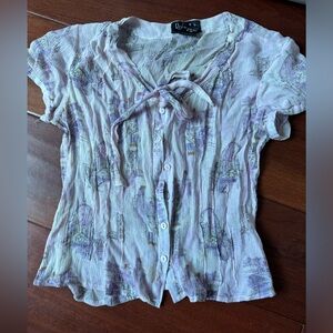 Rafaella petite silk printed top